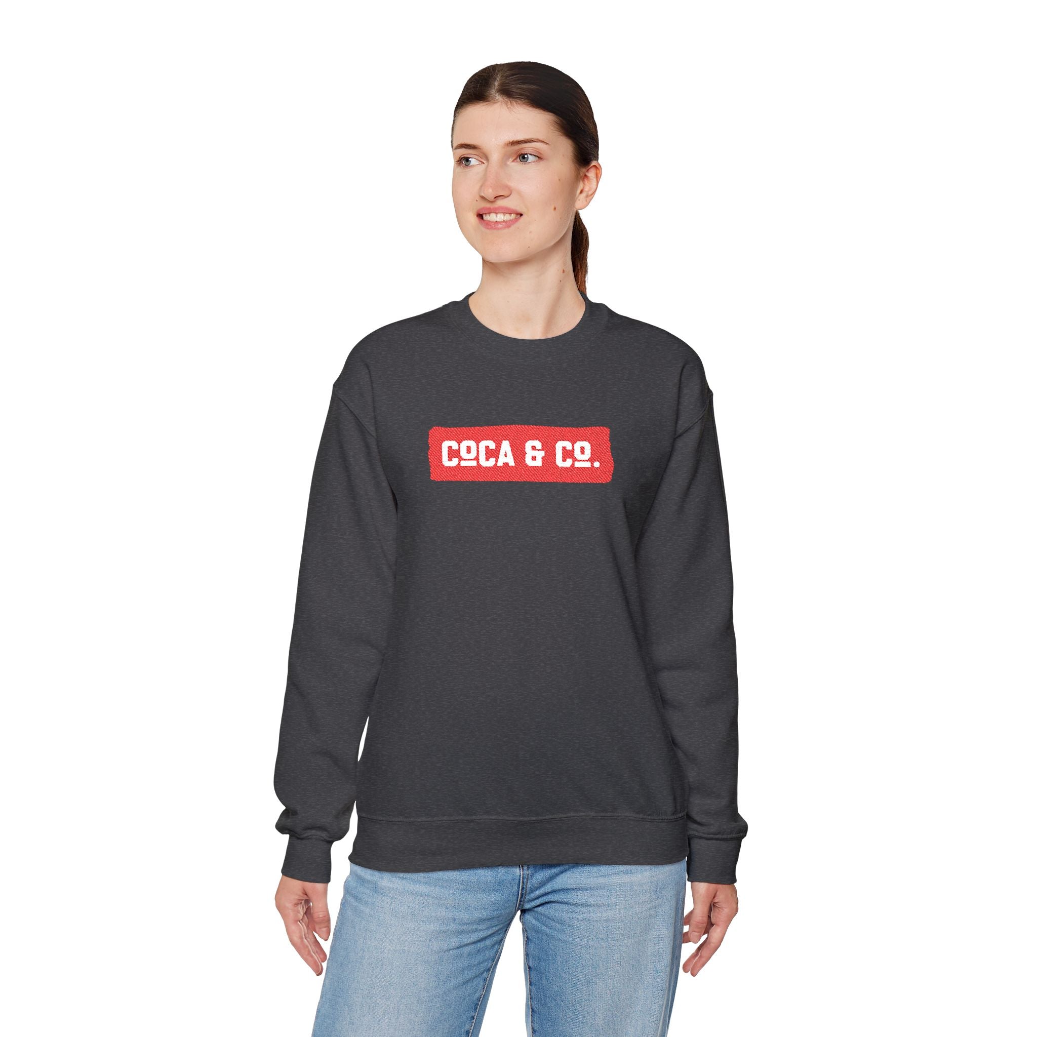 Gildan 18000 Unisex Crewneck Sweatshirt | Coca & Co Embroidery