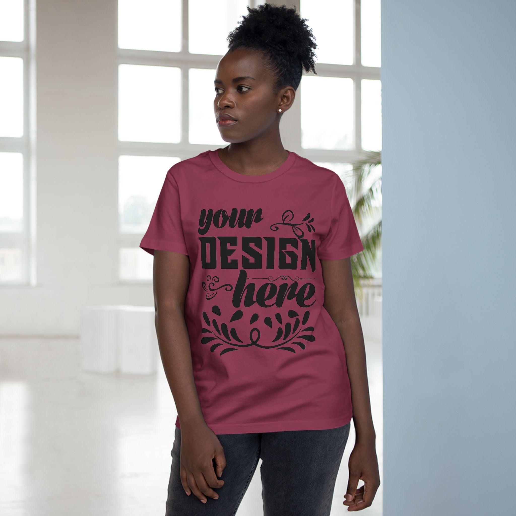 Customizable AS Colour 4001 Womens Maple Cotton T-Shirt