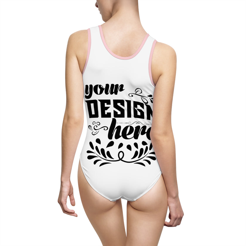 Customizable Women’s Classic One-Piece Swimsuit