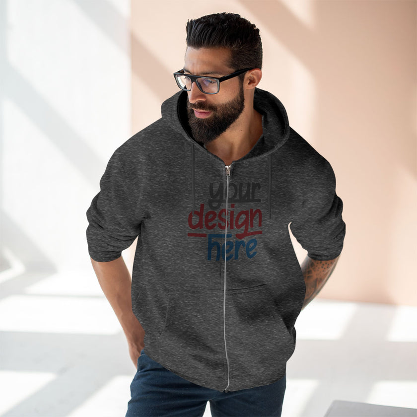 Customizable Lane Seven LS14003 Unisex Zip Hoodie