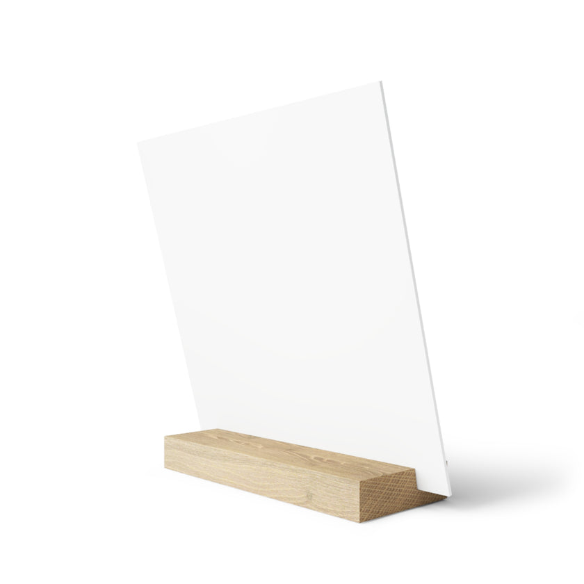 Customizable Gallery Board with Wooden Stand 1.8mm Giclée Print