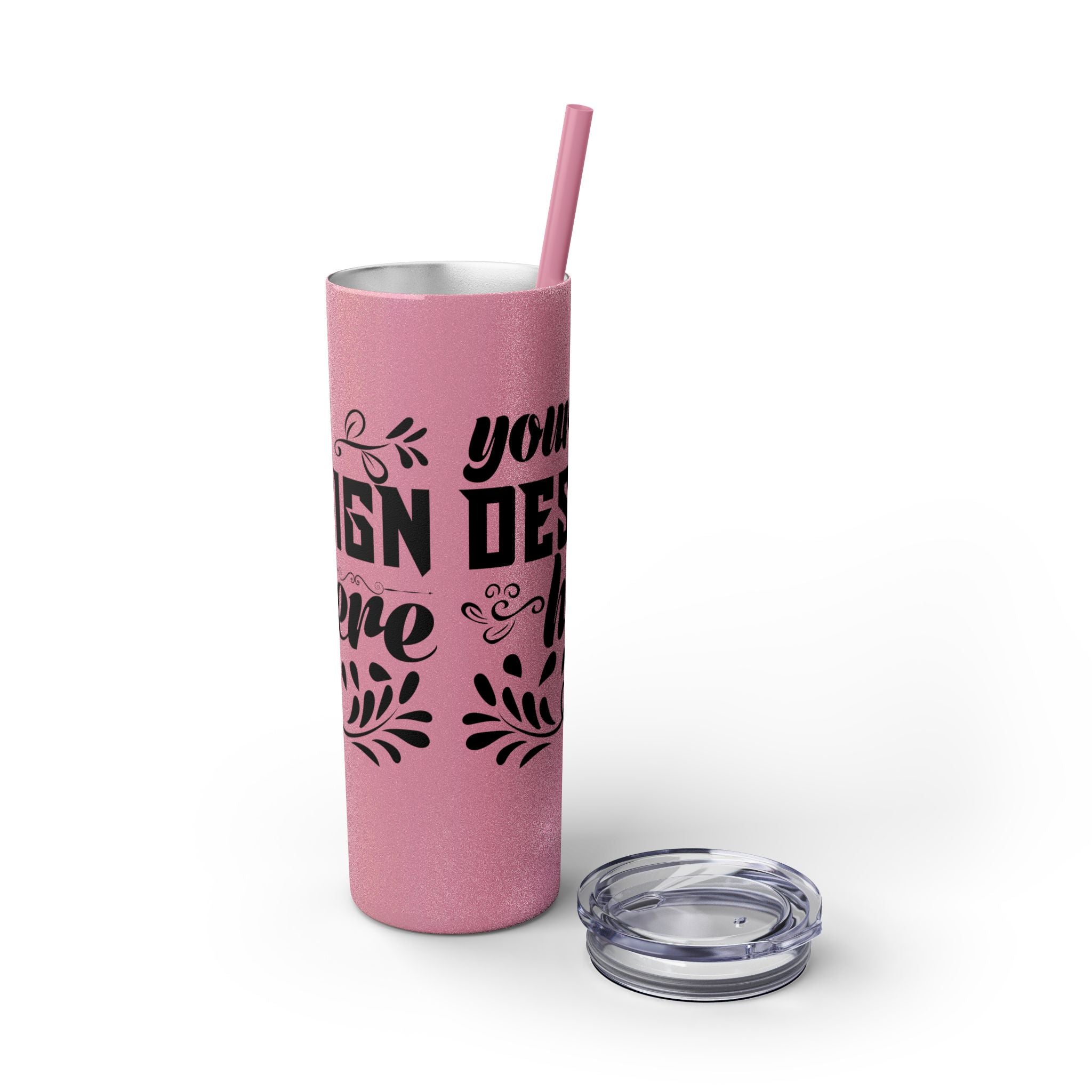 Customizable Maars 20oz Skinny Tumbler with Straw Stainless Steel