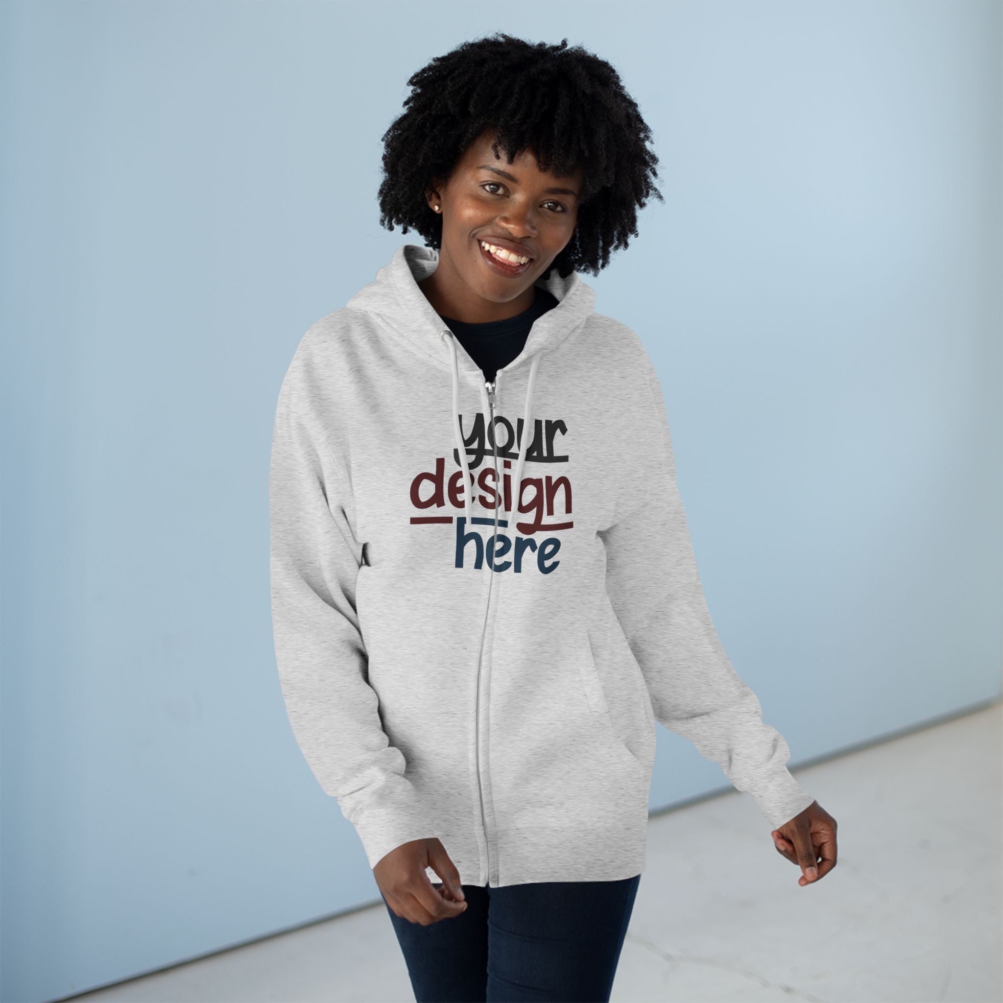 Customizable Lane Seven LS14003 Unisex Zip Hoodie