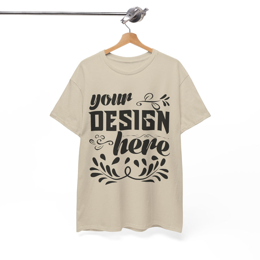 Customizable Gildan 5000 Unisex Heavy Cotton T-Shirt Classic Fit