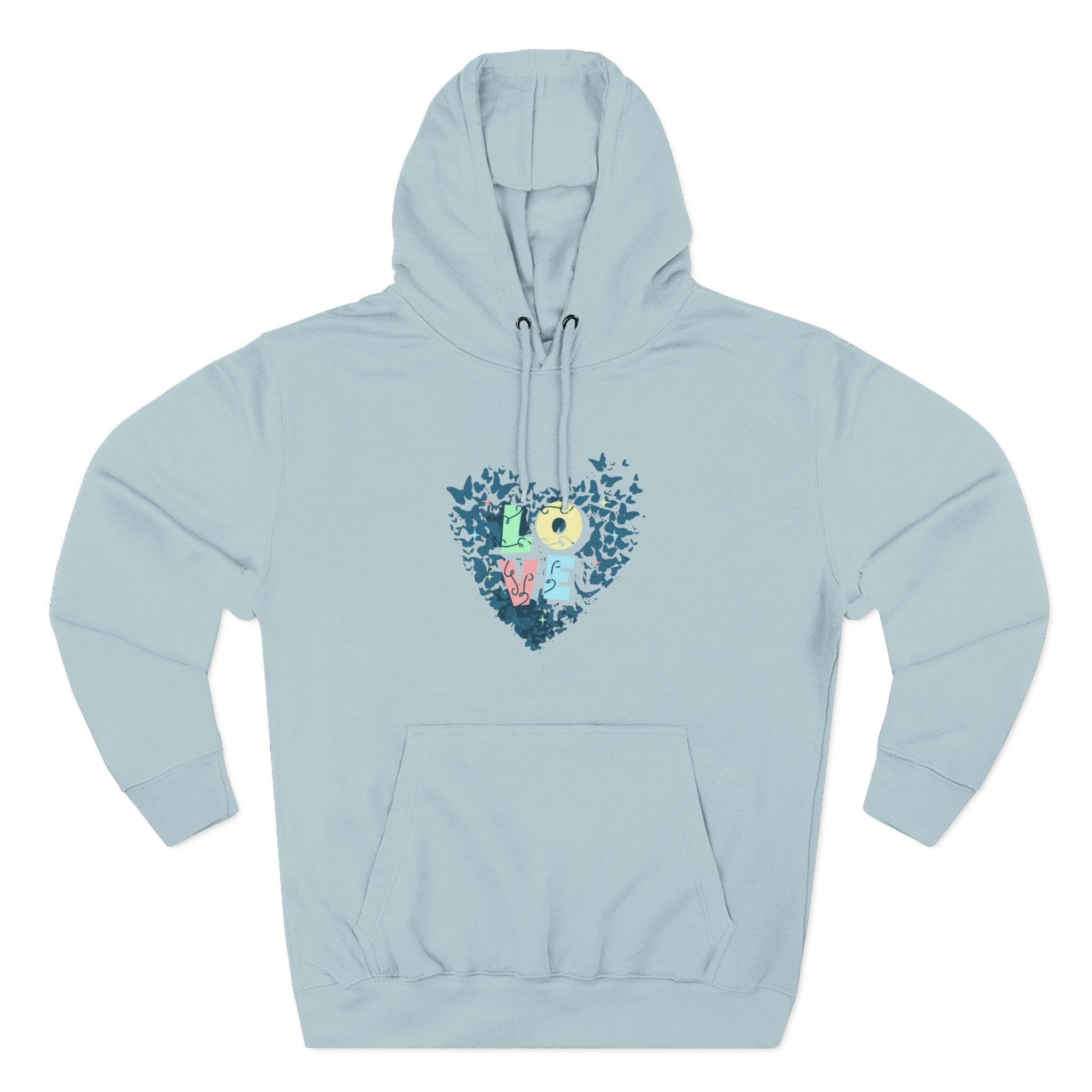 Lane Seven LS14001 Unisex  Fleece Hoodie | Butterfly Love Graphic Print