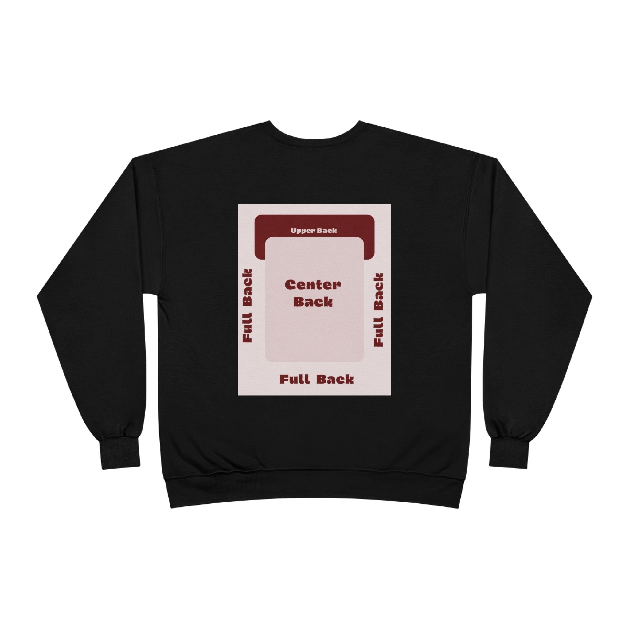 Customizable Unisex Hanes P160 EcoSmart Crewneck Sweatshirt Custom Print