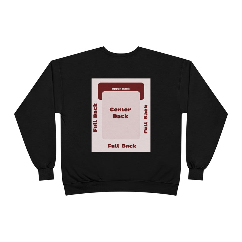 Customizable Unisex Hanes P160 EcoSmart Crewneck Sweatshirt Custom Print