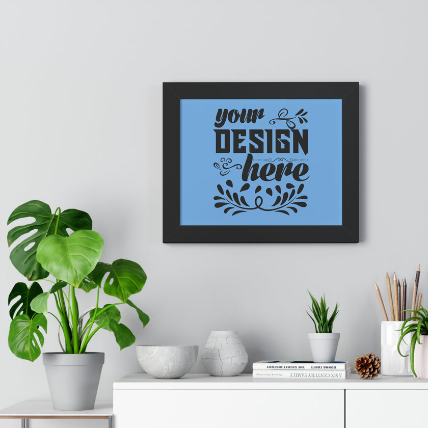 Customizable Framed Horizontal Poster on Matte Paper with Acrylic Cover