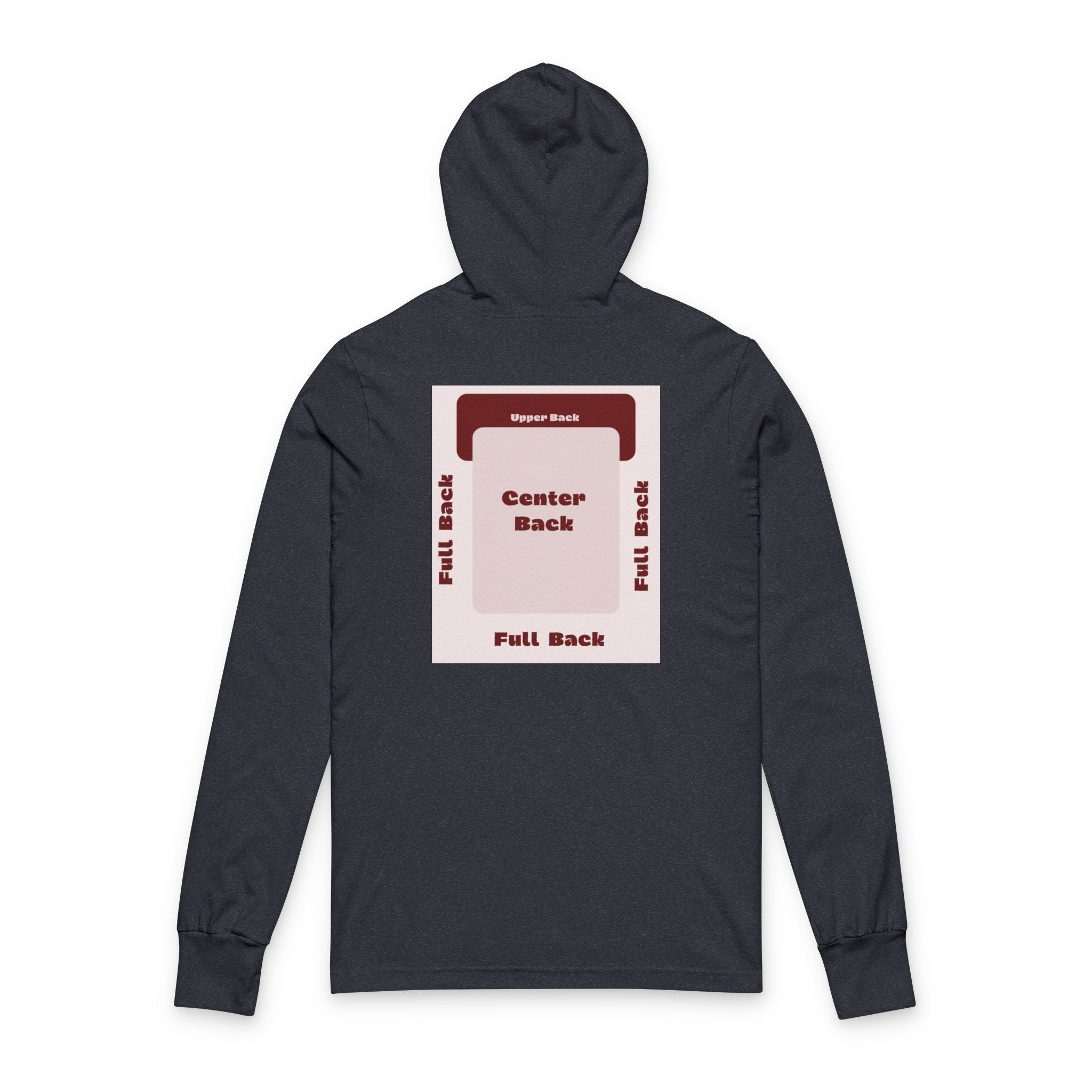 Customizable Bella+Canvas 3512 Unisex Hooded Long Sleeve Tee