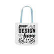 Customizable Canvas Tote Bag With 5 Color Strap Options All Over Print