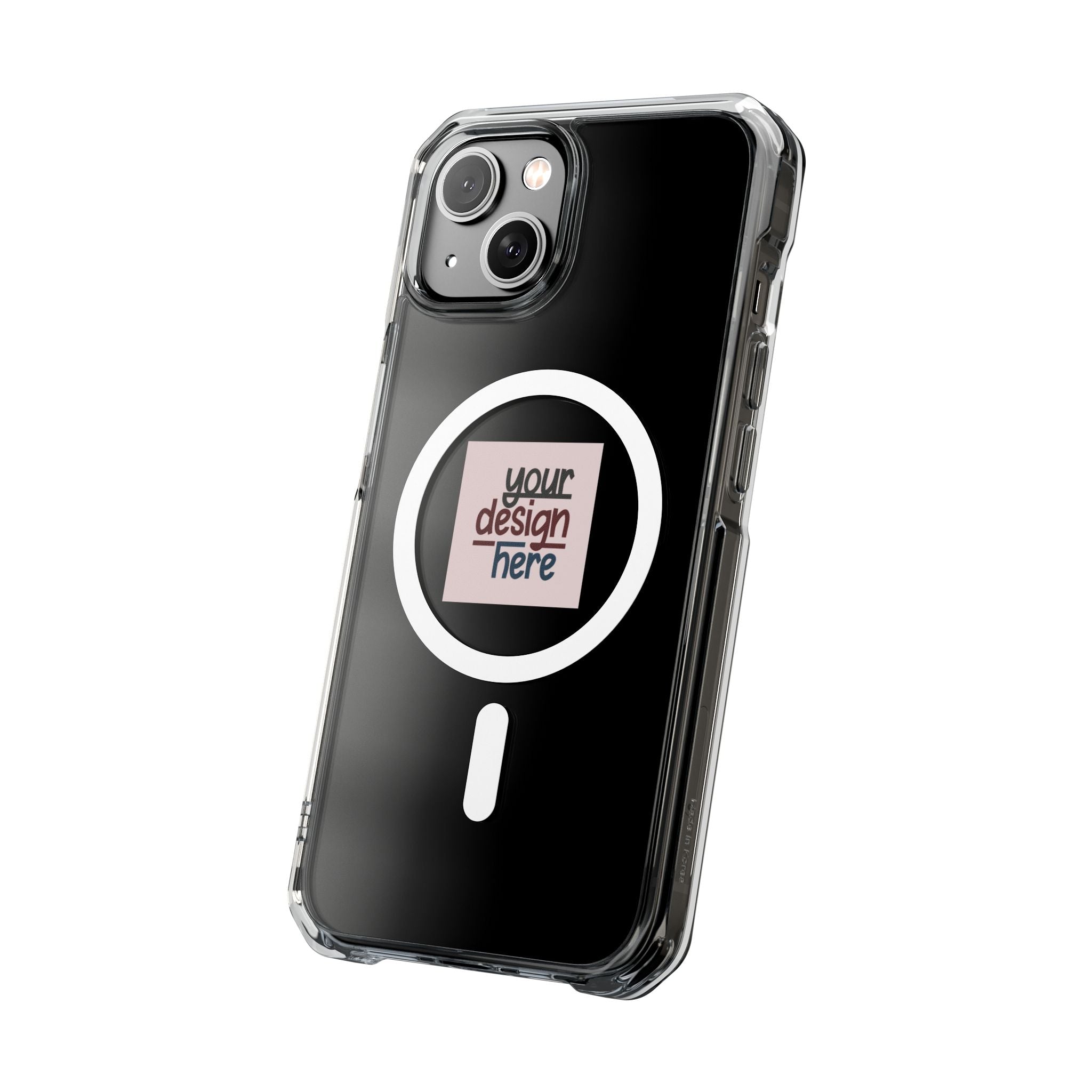 Customizable Magnetic Clear Impact Case With Air Cushioned Bumper Corners
