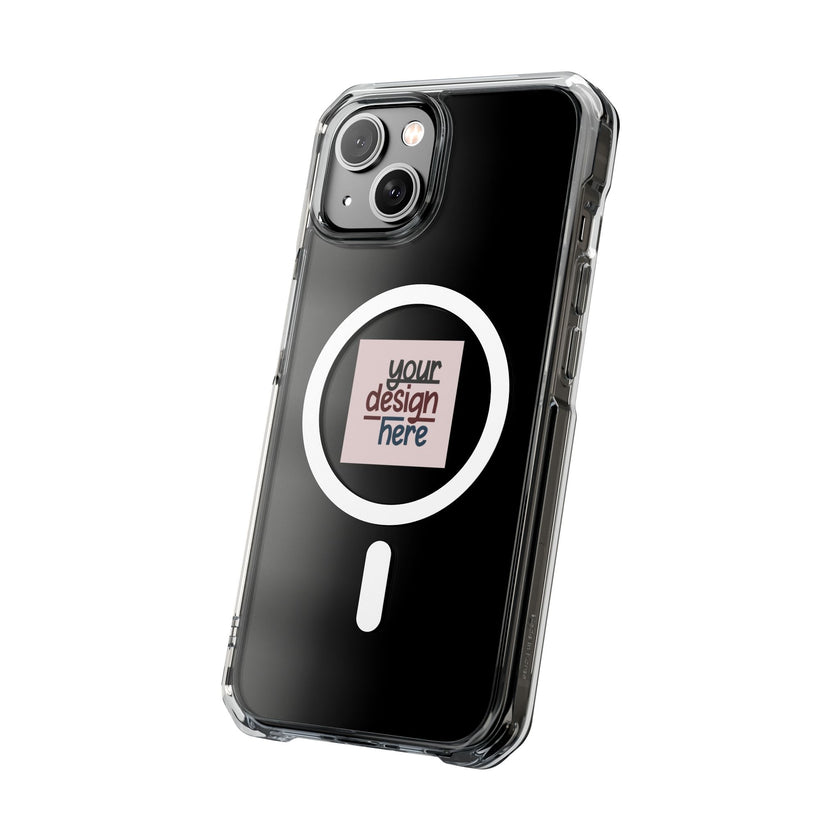 Customizable Magnetic Clear Impact Case With Air Cushioned Bumper Corners