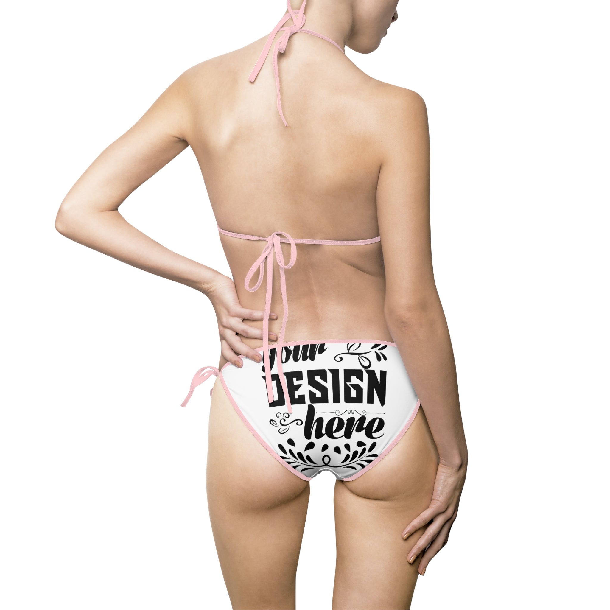 Customizable Womens Bikini Swimsuit Two Piece Polyester Spandex