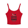 Bella+Canvas 1012 Spaghetti Strap Tank Top Running Bunny Graphic Print