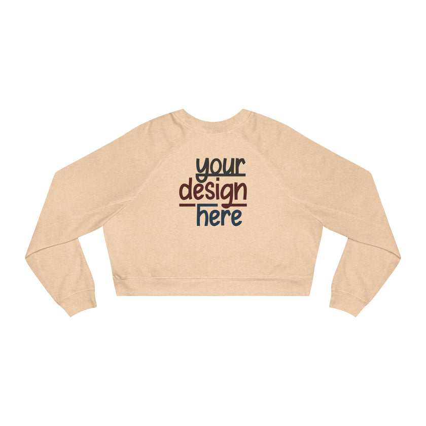 Customizable Bella+Canvas 7505 Womens Cropped Fleece Pullover