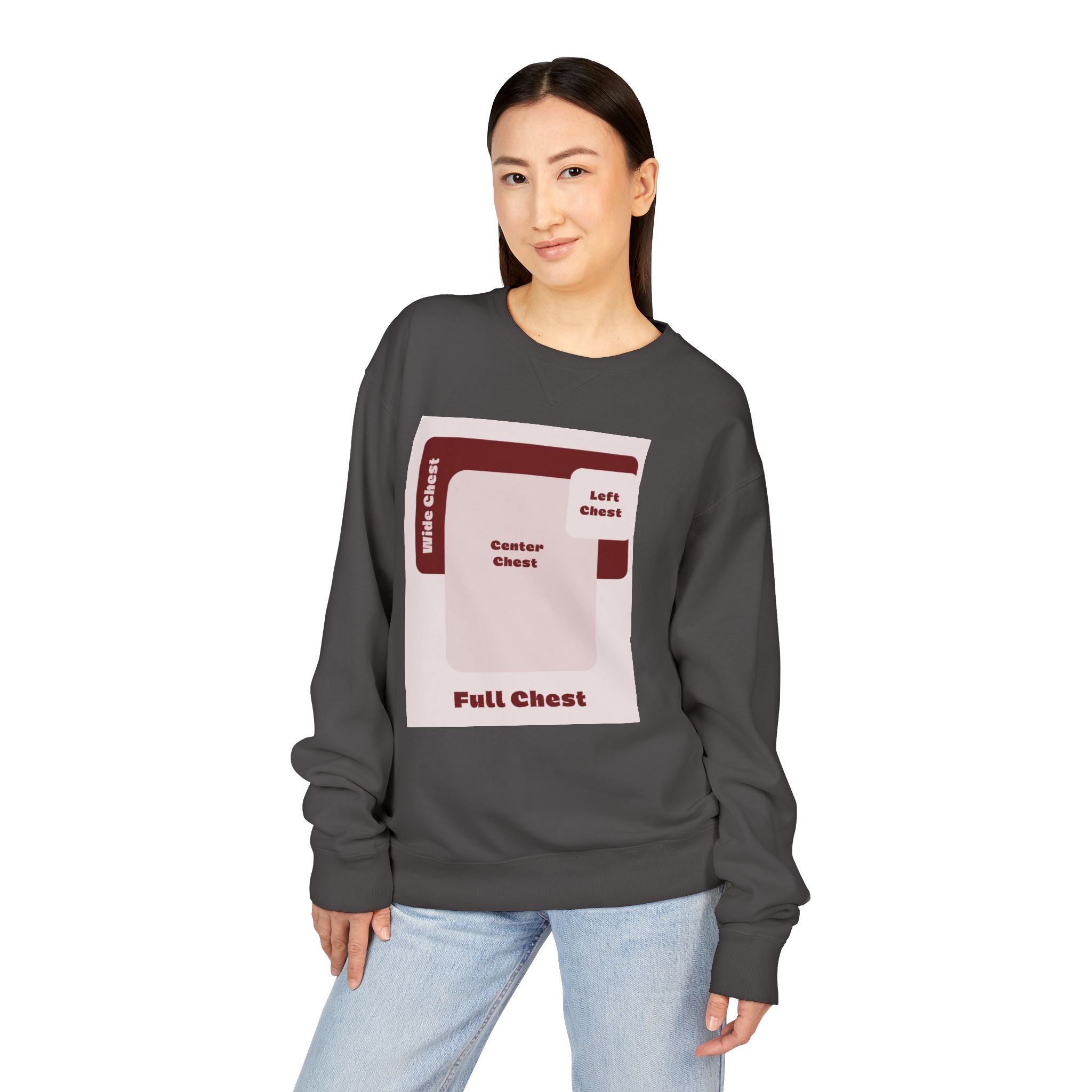Customizable Hanes GDH400 Unisex Garment Dyed Crewneck Sweatshirt