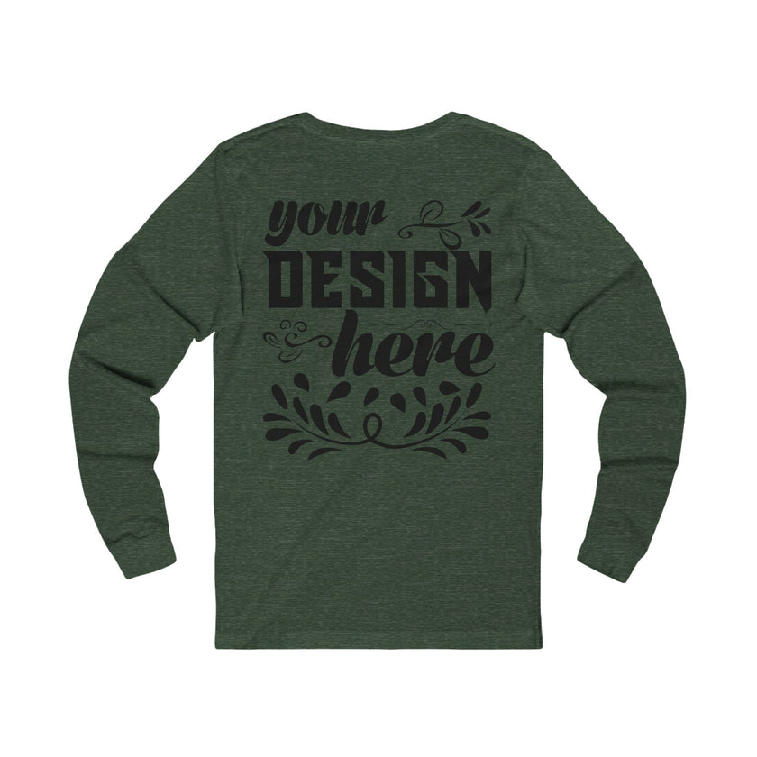 Customizable Bella+Canvas 3501 Unisex Jersey Long Sleeve Tee