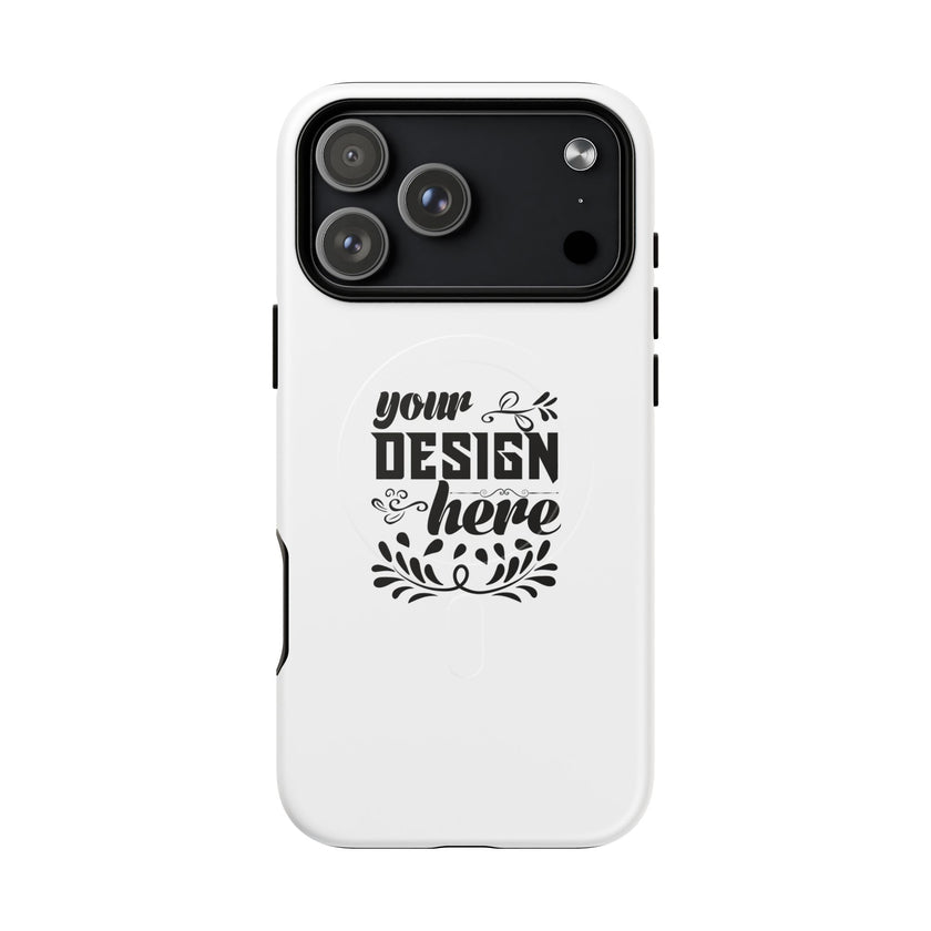 Customizable Tough Magnetic Phone Case Dual Layer Polycarbonate TPU Liner
