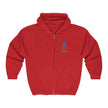 Gildan 18600 Unisex Full Zip Hoodie | Super Daddy Embroidery