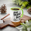 Customizable Glossy Ceramic Accent Mug 11oz and 15oz