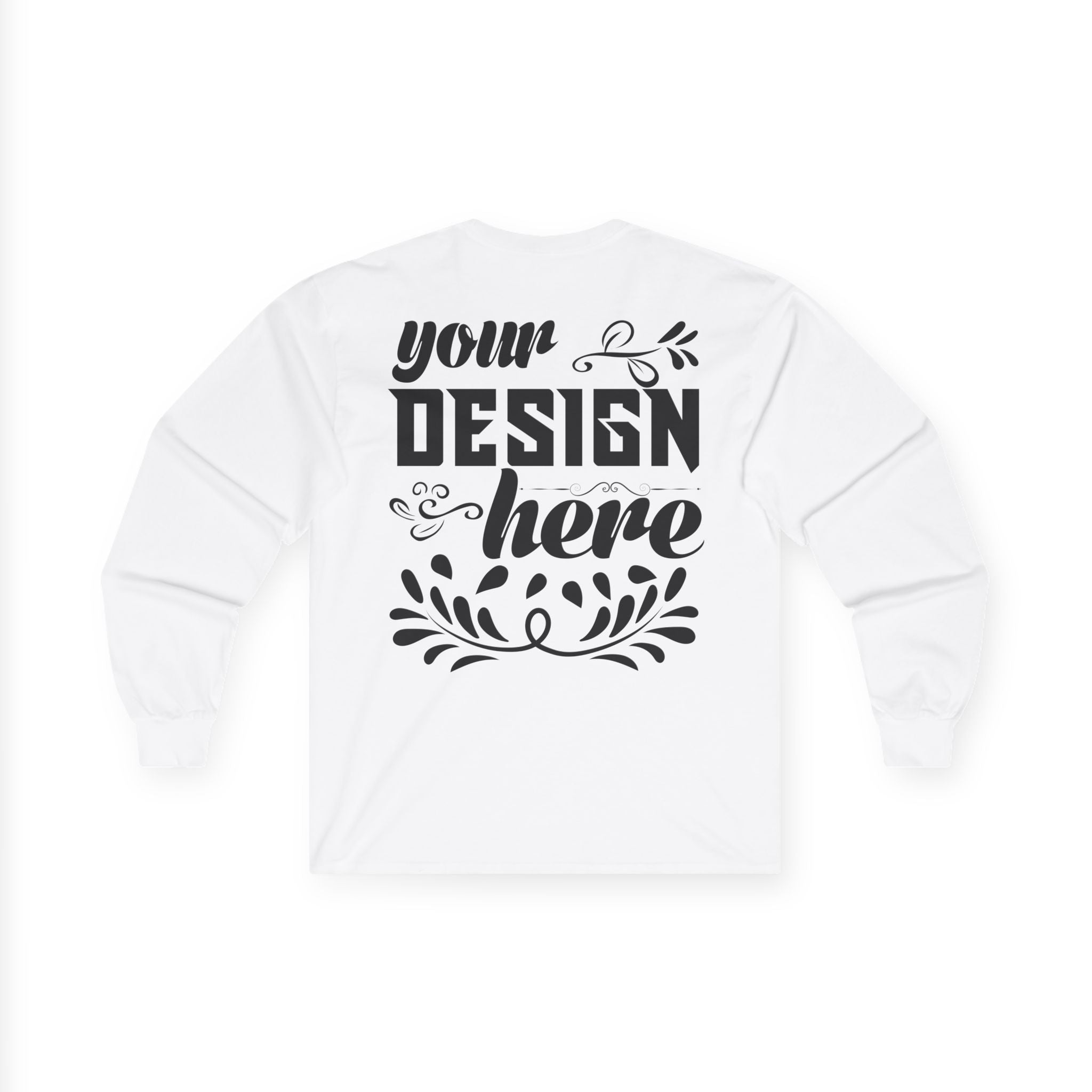 Customizable Gildan 2400 Unisex Ultra Cotton Long Sleeve Tee Classic Fit