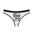 Customizable Womens Thong Underwear All Over Print Stretch Fabric