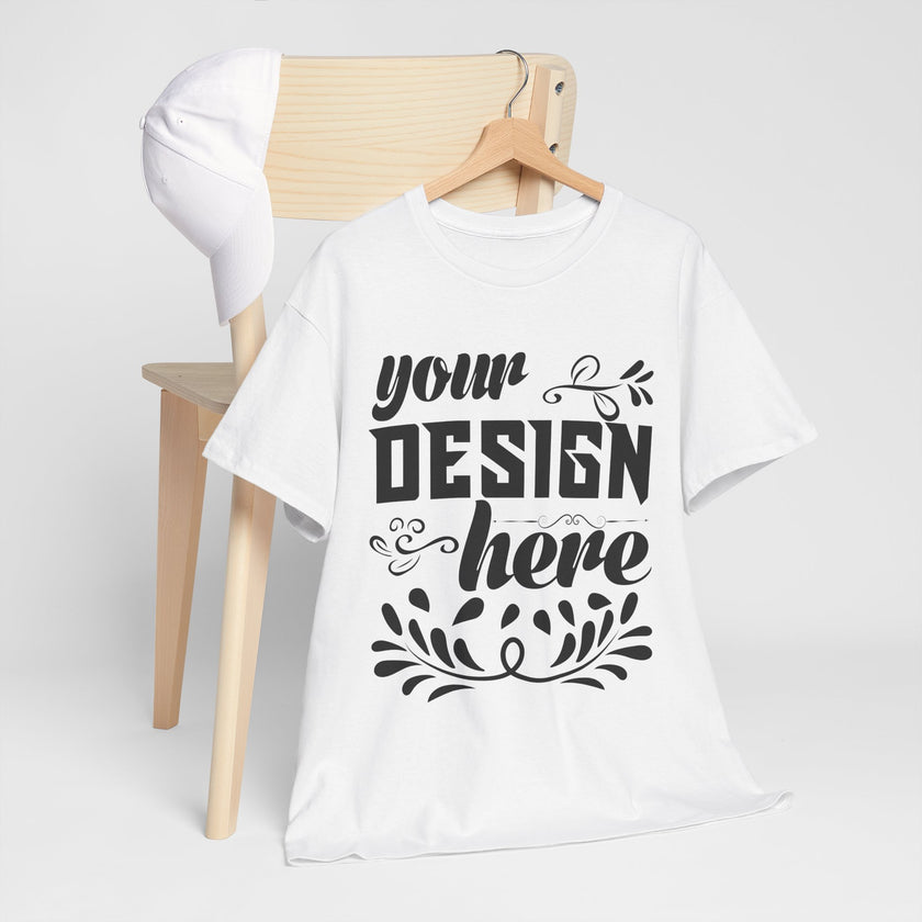 Customizable Gildan 5000 Unisex Heavy Cotton T-Shirt Classic Fit