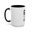 Customizable Accent Coffee Mug 11oz and 15oz Colored Interior Handle