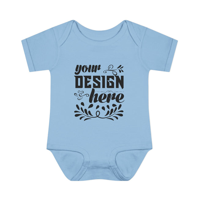 Customizable Infant Baby Rib Bodysuit Rabbit Skins 4400 Unisex