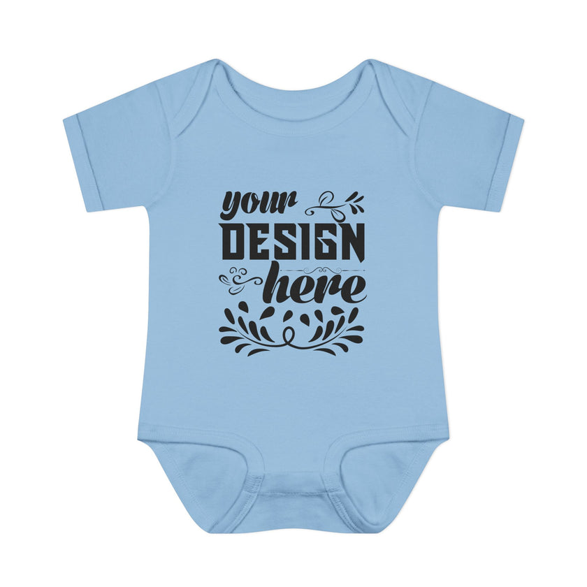Customizable Infant Baby Rib Bodysuit Rabbit Skins 4400 Unisex