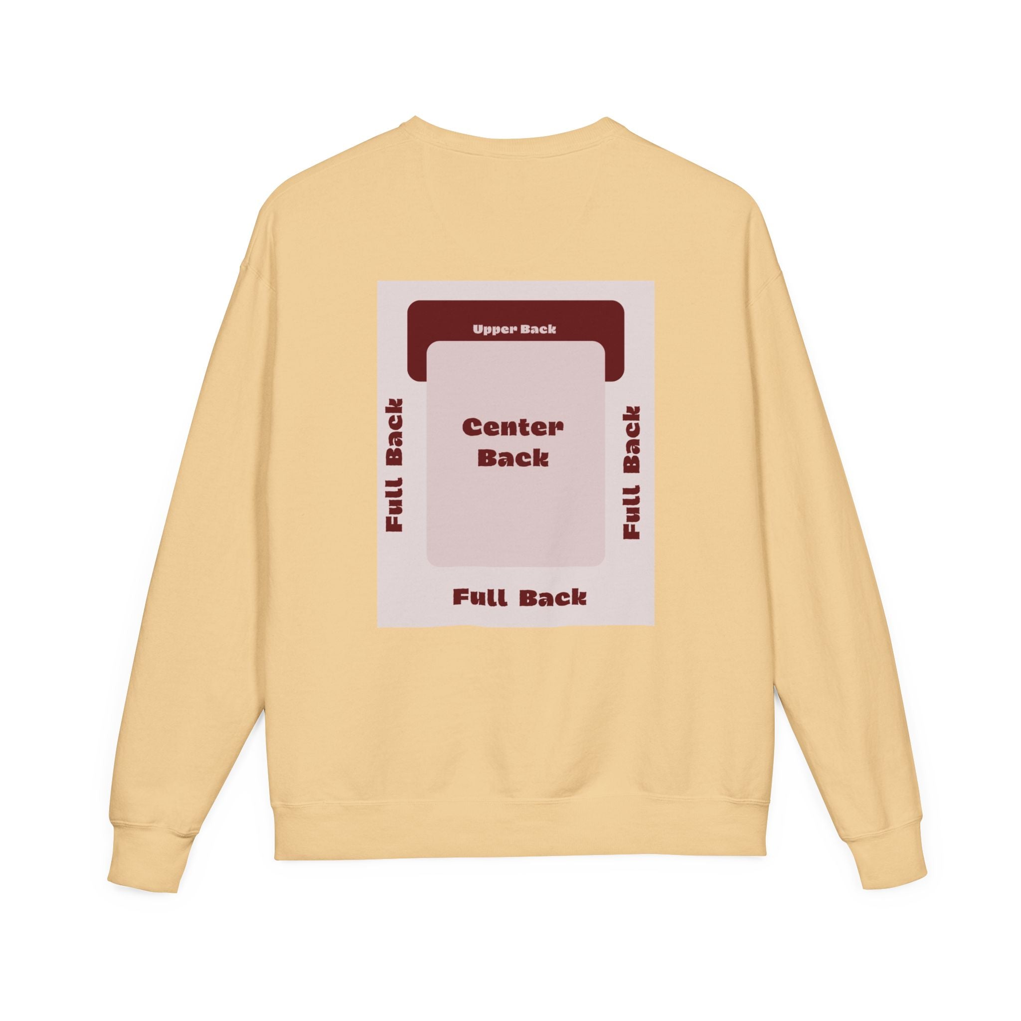 Customizable Hanes GDH400 Unisex Garment Dyed Crewneck Sweatshirt
