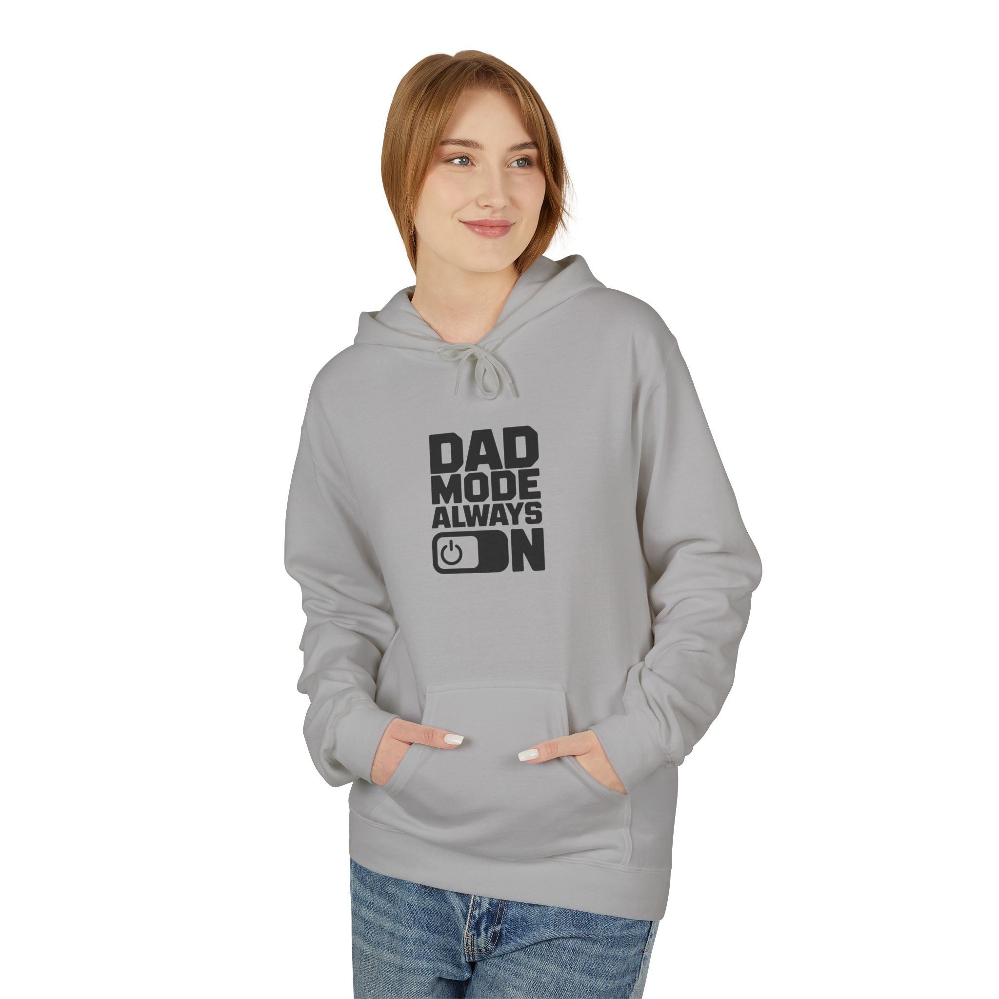 Gildan SF500 Fleece Hoodie | Dad Mode Always On Graphic Print
