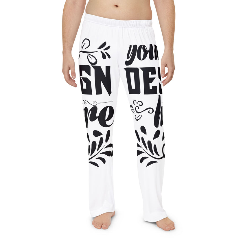 Customizable Mens Pajama Pants All Over Print Light Brushed Polyester