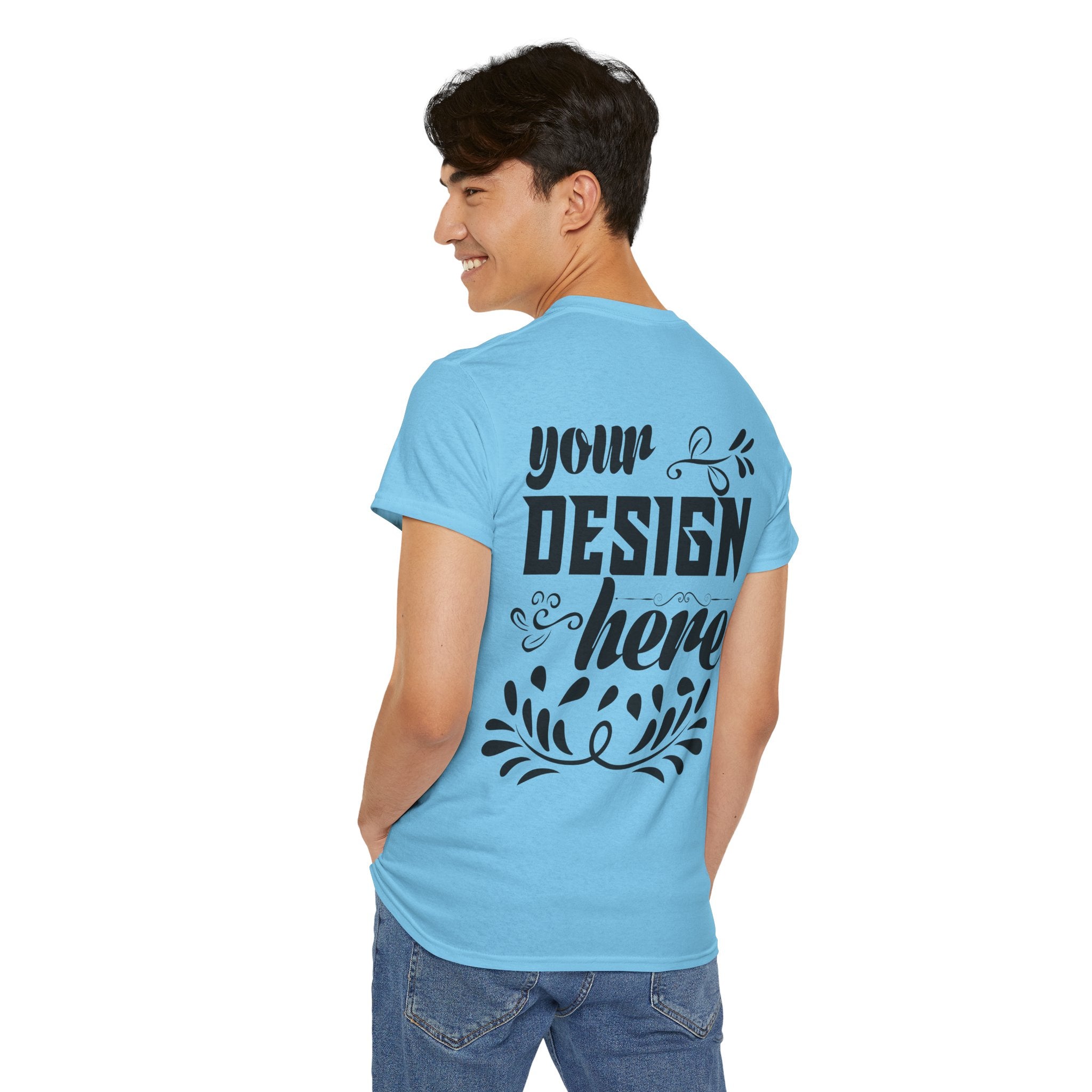 Customizable Gildan 5000 Unisex Heavy Cotton T-Shirt Classic Fit