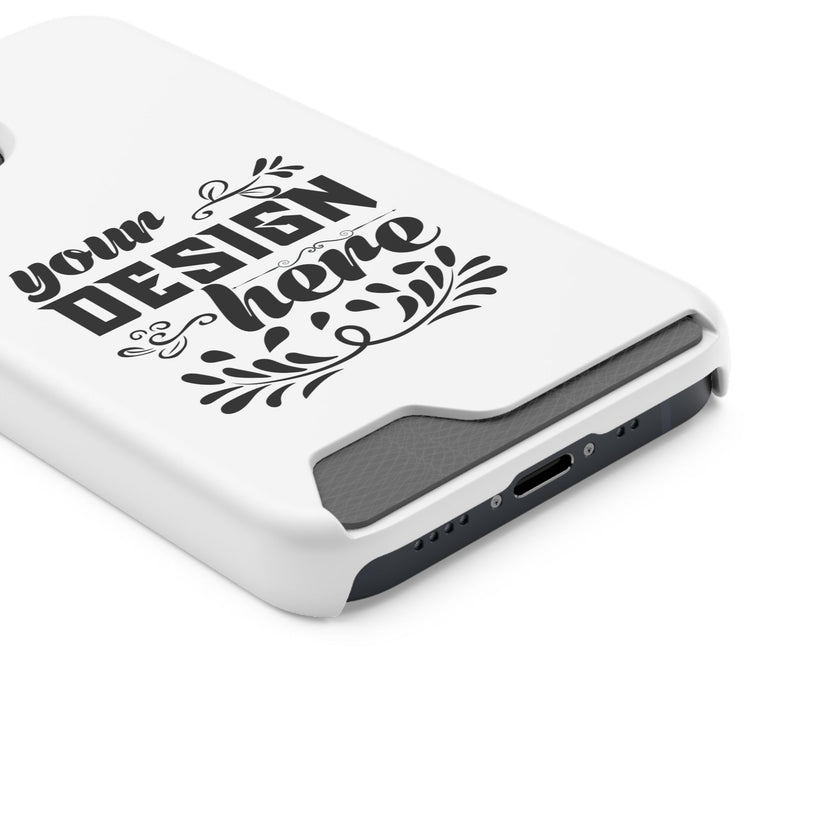 Customizable Polycarbonate Phone Case With Card Holder MagSafe Compatible