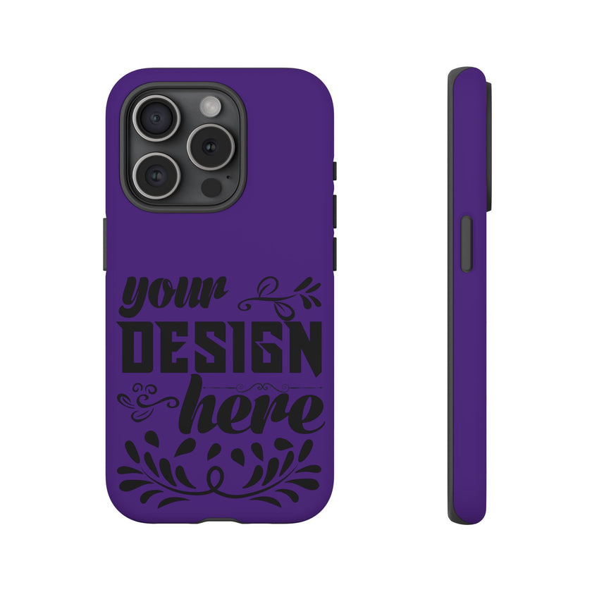 Customizable Tough Dual Layer Phone Case Polycarbonate TPU Liner Protective