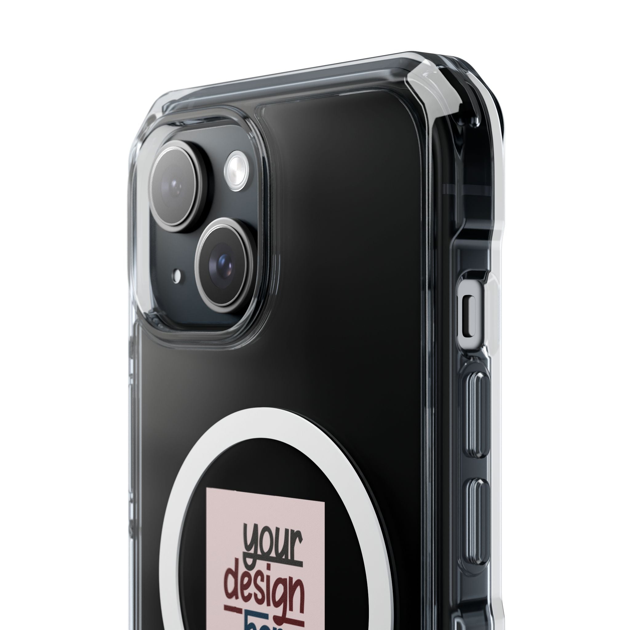 Customizable Magnetic Clear Impact Case With Air Cushioned Bumper Corners