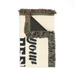 Customizable Woven Cotton Blanket Throw with Fringed Edges 3 Sizes