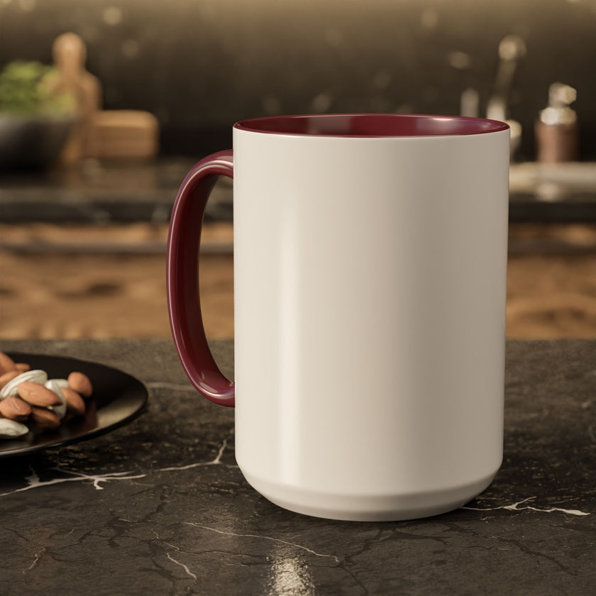 Customizable Glossy Ceramic Accent Mug 11oz and 15oz