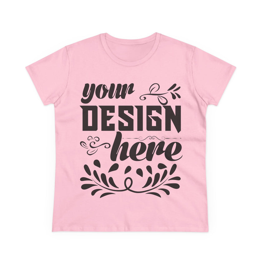 Customizable Gildan 5000L Womens Midweight Cotton Short Sleeve T-Shirt