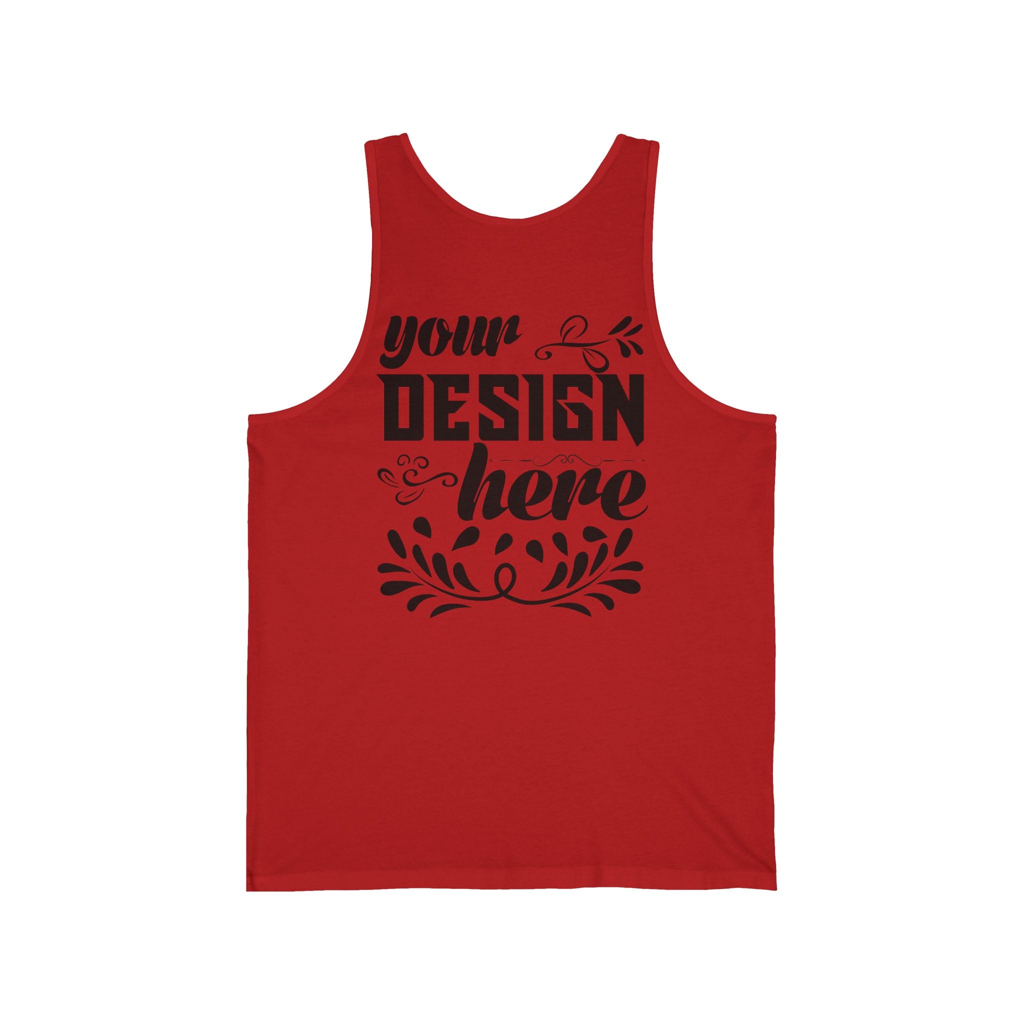 Customizable Bella+Canvas 3480 Unisex Jersey Tank Top Lightweight Retail Fit