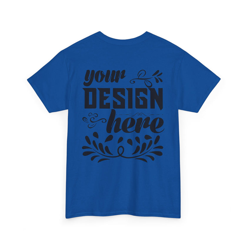 Customizable Gildan 5000 Unisex Heavy Cotton T-Shirt Classic Fit