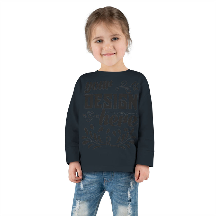 Customizable Rabbit Skins 3302 Toddler Long Sleeve T-Shirt