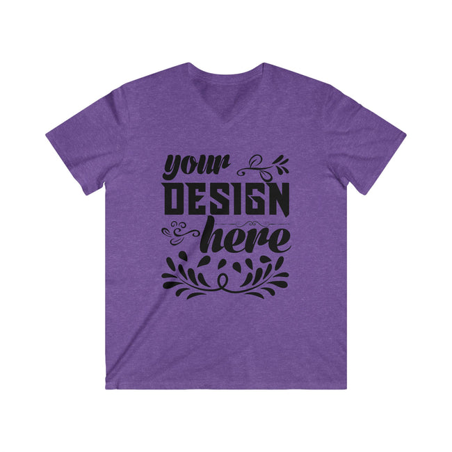 Customizable Gildan 64V00 Mens Fitted V Neck Short Sleeve Tee