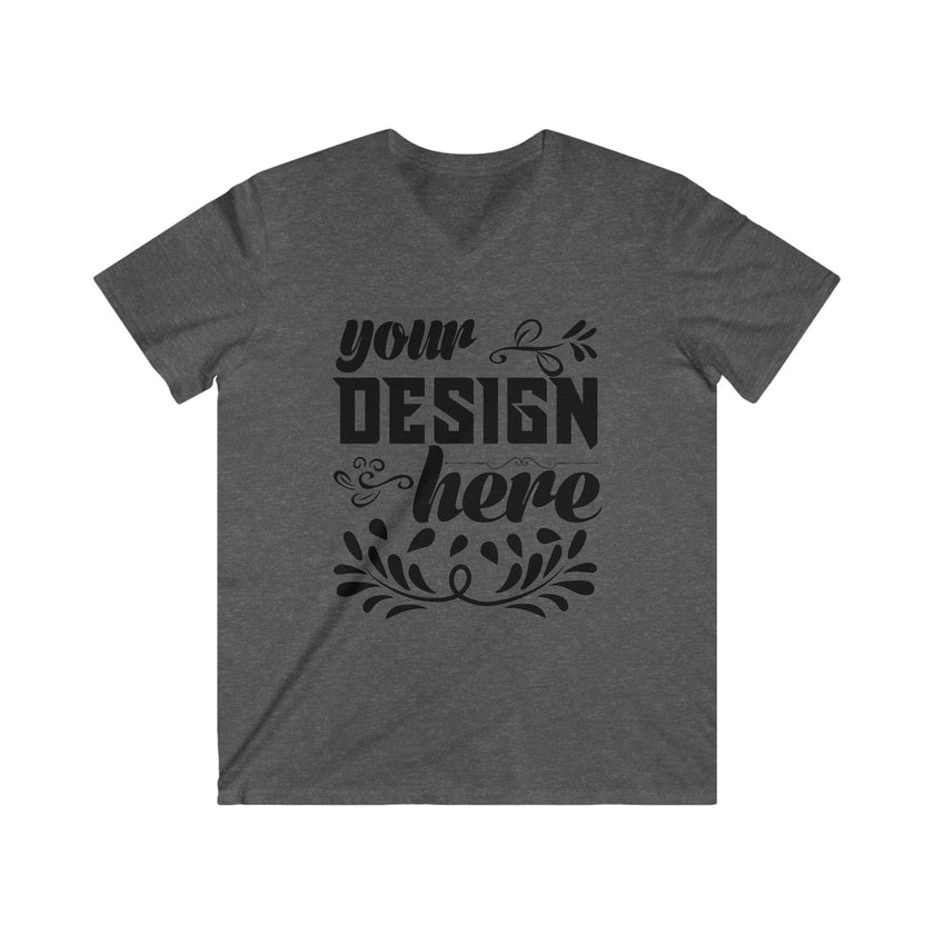 Customizable Gildan 64V00 Mens Fitted V Neck Short Sleeve Tee