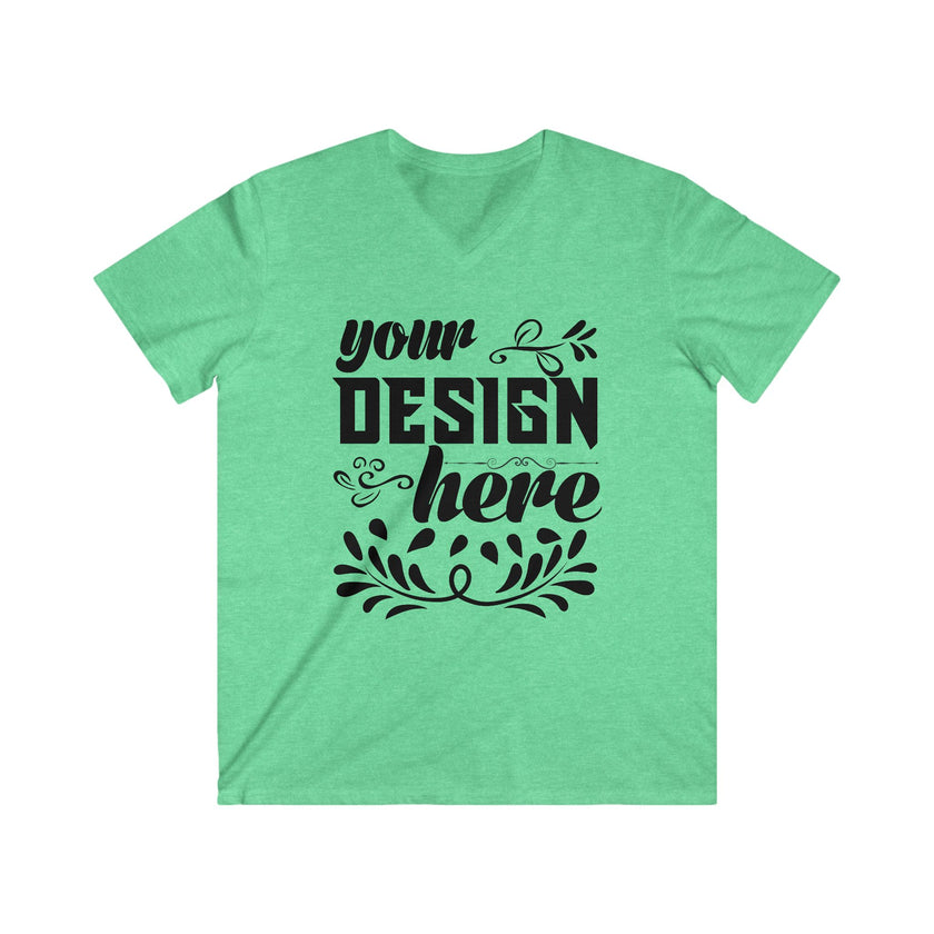 Customizable Gildan 64V00 Mens Fitted V Neck Short Sleeve Tee