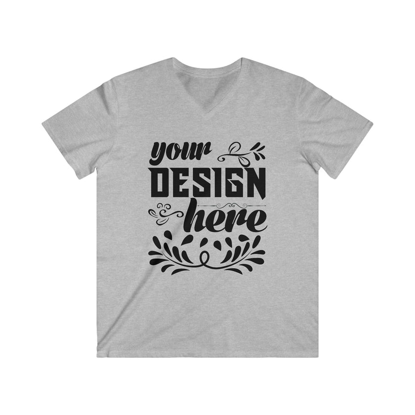 Customizable Gildan 64V00 Mens Fitted V Neck Short Sleeve Tee