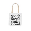 Customizable Canvas Tote Bag With 5 Color Strap Options All Over Print