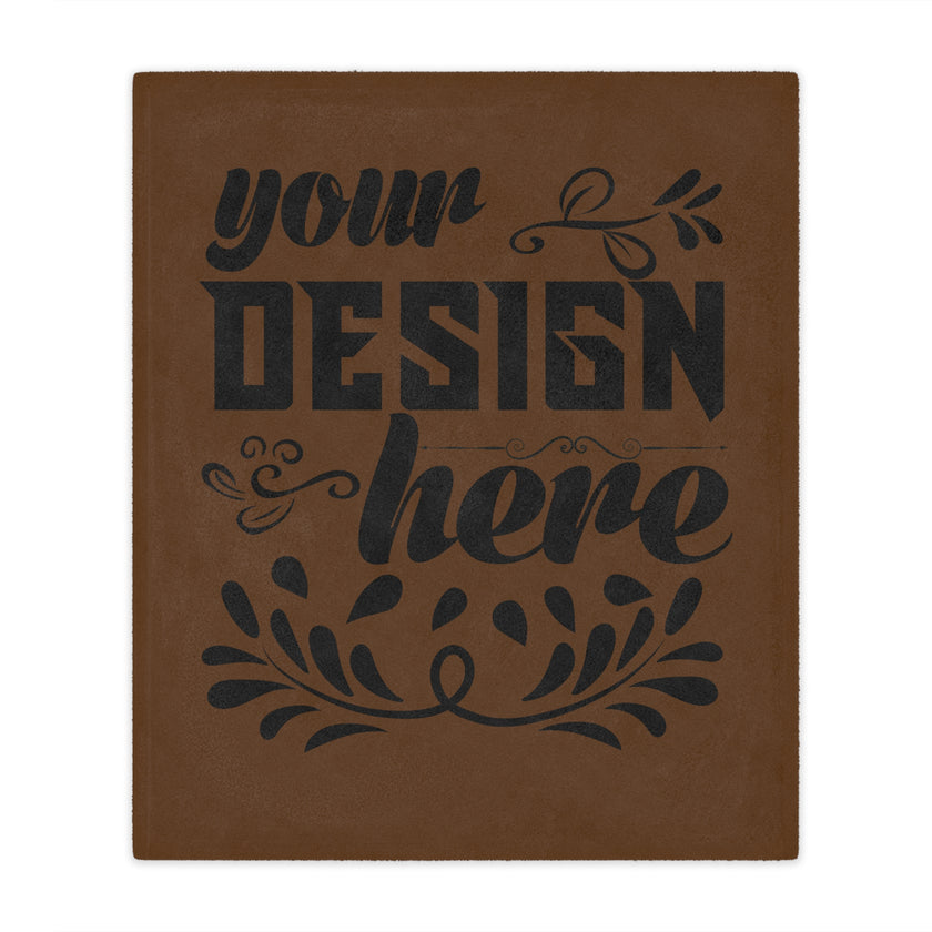 Customizable Minky Blanket 100% Polyester Microfiber Fleece 3 Sizes