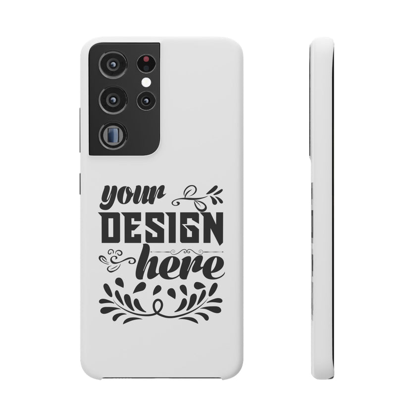 Customizable Snap Phone Case Slim Lightweight Polycarbonate Gloss Or Matte